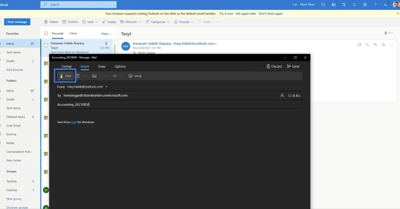 Aliran MS: Bagaimana Untuk Muat Naik Dalam SharePoint Melalui E-mel