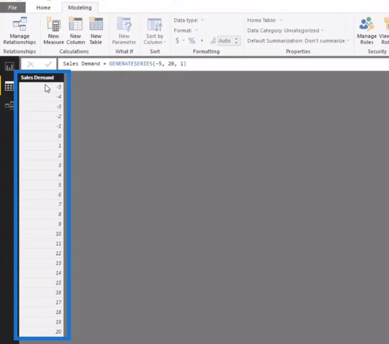 Funzionalità del parametro "What-If" di LuckyTemplates