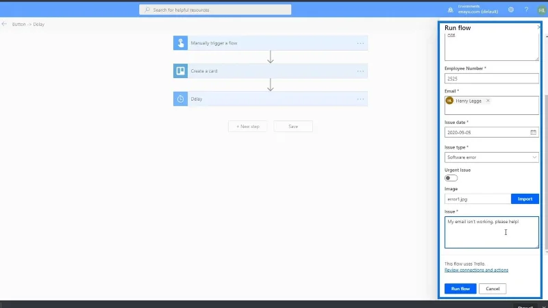 Input Aliran Kerja Dalam Microsoft Power Automate