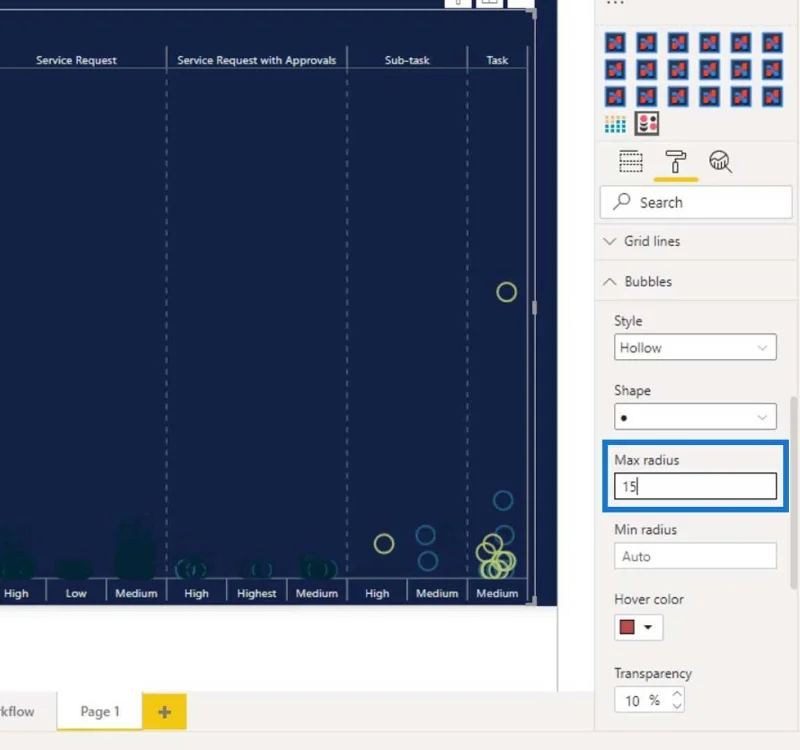 Graf Plot Titik Dalam LuckyTemplates: Visualisasi Tersuai