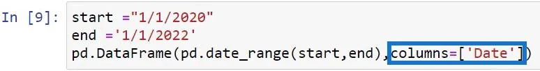 Kuasa BI Dengan Skrip Python Untuk Mencipta Jadual Tarikh