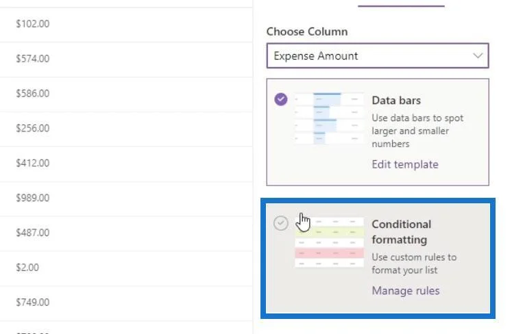 Lihat Pemformatan Dalam SharePoint