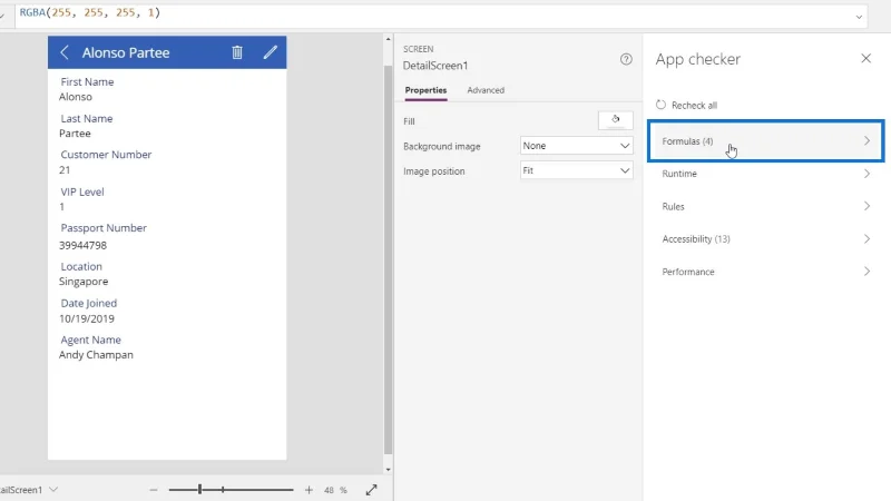 Tutorial Microsoft Power Apps |  Menyemak Ralat
