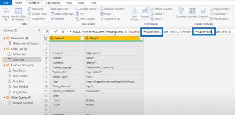 Mencipta Fungsi Pembersihan Teks Tersuai Dalam Power Query
