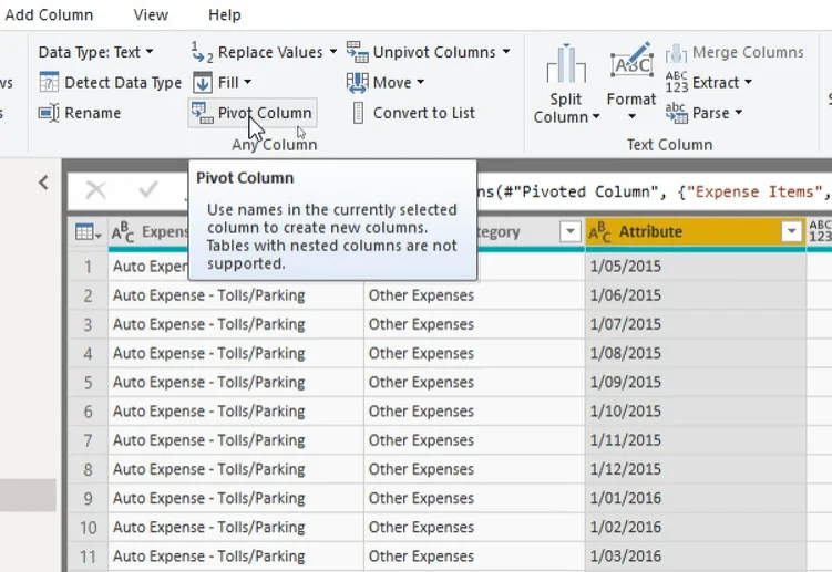 Asas Unpivot Dan Pivot Dalam LuckyTemplates – Semakan Editor Pertanyaan