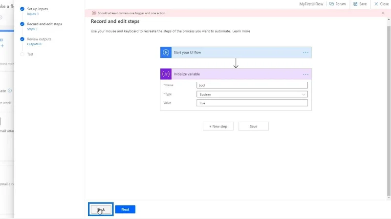 Input Aliran UI Dalam Microsoft Power Automate