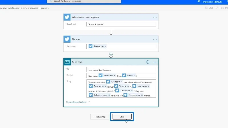 Automatisierter Ablauf in Microsoft Power Automate