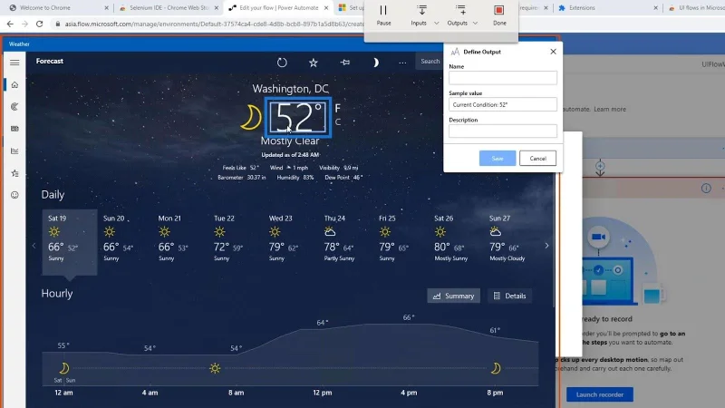 Output Aliran UI Dalam Automate Kuasa