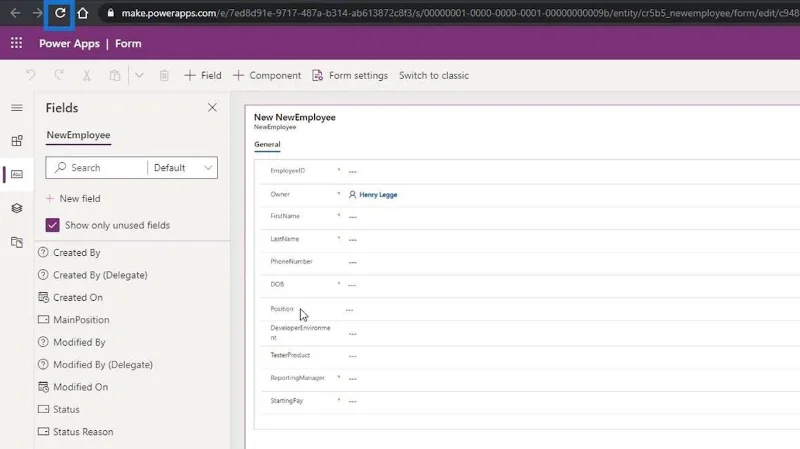 Borang PowerApps: Menambah Dan Mengubah Suai Medan