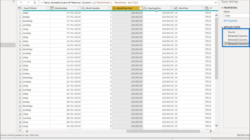 Mencipta Jadual Tarikh Dalam LuckyTemplates