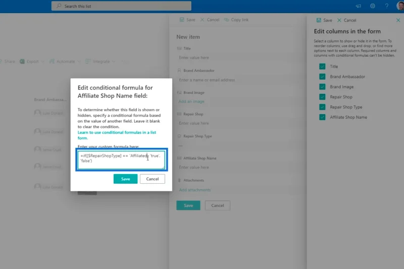 Pengesahan Lajur SharePoint Dalam Dua Cara