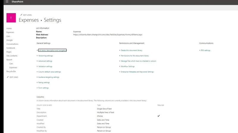 Tetapan Pustaka Tapak SharePoint |  Gambaran keseluruhan