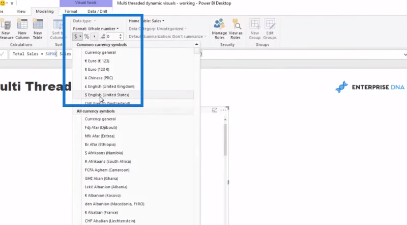 Advanced LuckyTemplates: Cara Mencipta Visual Dinamik Berbilang Benang