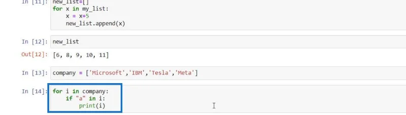 Senarai Python Dan Untuk Gelung Dalam LuckyTemplates