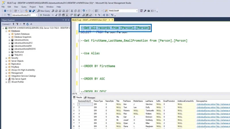 Pernyataan SQL SELECT: Satu Pengenalan