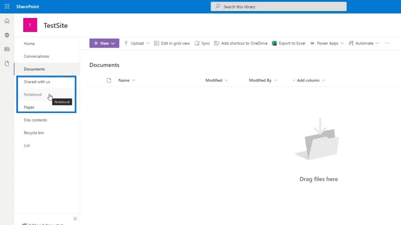 Tapak SharePoint |  Reka Letak Dan Panduan Menu