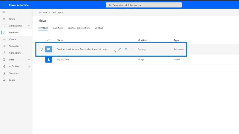 Tutorial Microsoft Flow – Segera Lwn.  Aliran Automatik