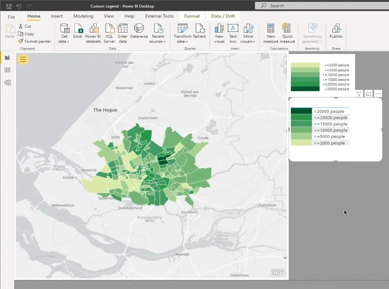 LuckyTemplates Map Visual: een aangepaste legende maken en toevoegen in LuckyTemplates