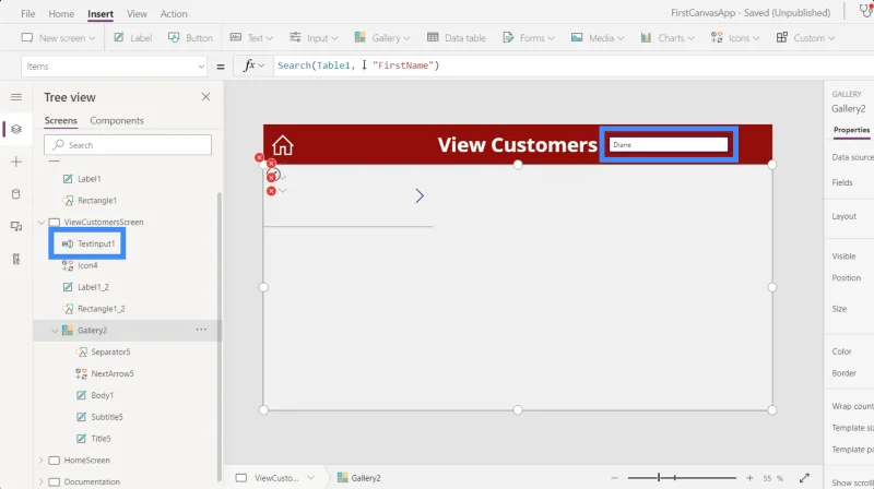 ฟิลด์ค้นหา PowerApps: วิธีเพิ่มและปรับแต่ง