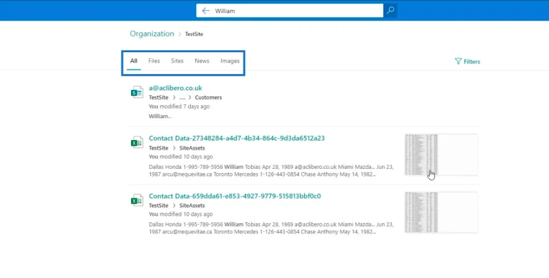 Fungsi Carian SharePoint