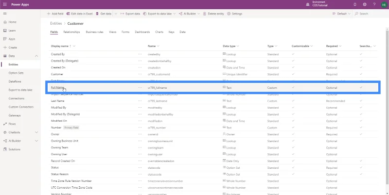 Entiti PowerApps: Cara Menambah Pelbagai Jenis Medan