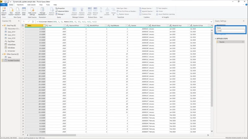 Cipta Set Data Amalan Yang Selalu Dikemas Kini Dalam LuckyTemplates