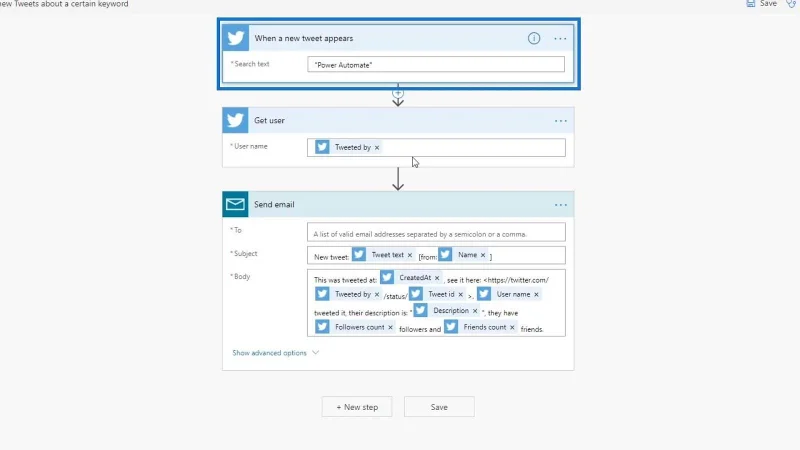 Automatisierter Ablauf in Microsoft Power Automate
