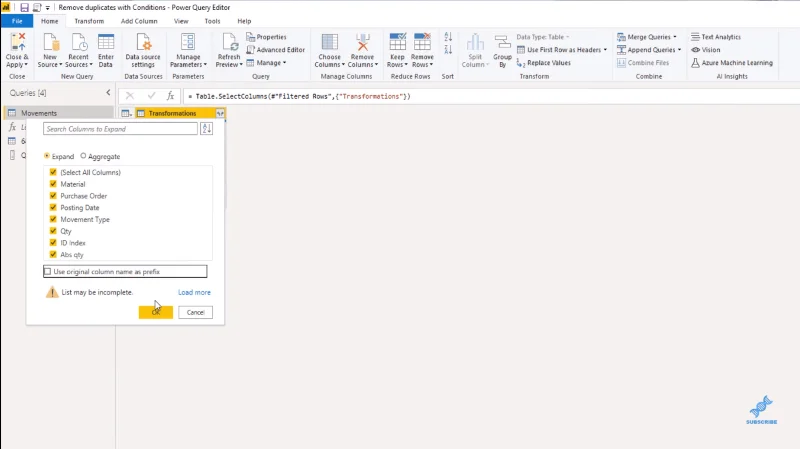 LuckyTemplates Power Query: removendo linhas duplicadas