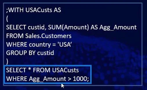 Ungkapan Jadual SQL Biasa Untuk Pengguna LuckyTemplates