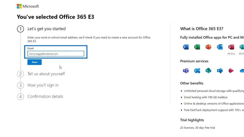 Tutorial MS SharePoint: Penciptaan Akaun