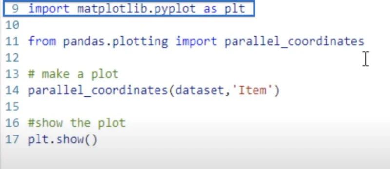 Cara Membuat Plot Koordinat Selari Dalam Python