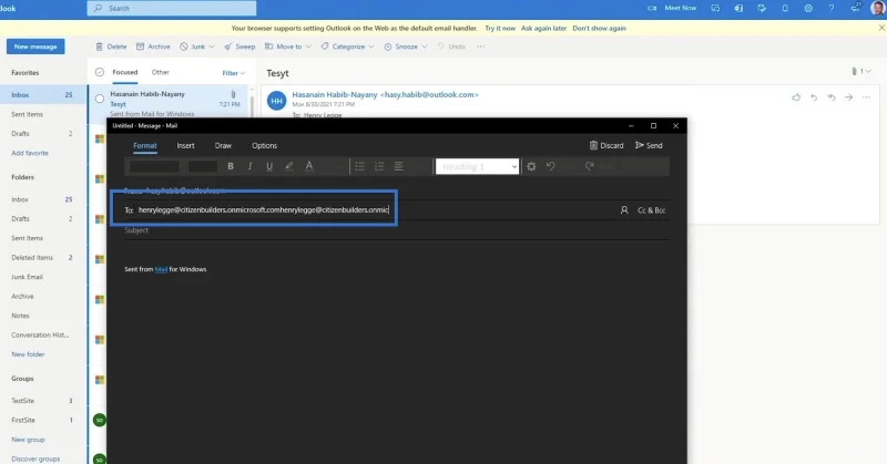 Aliran MS: Bagaimana Untuk Muat Naik Dalam SharePoint Melalui E-mel