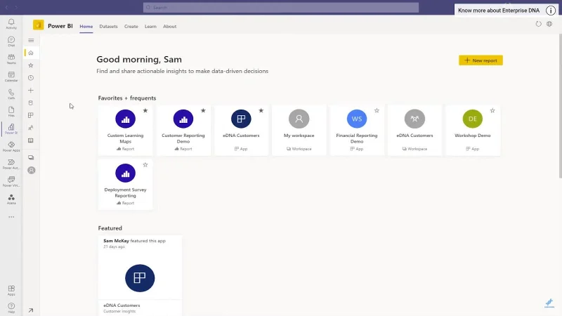 การรวม LuckyTemplates ในทีม MS
