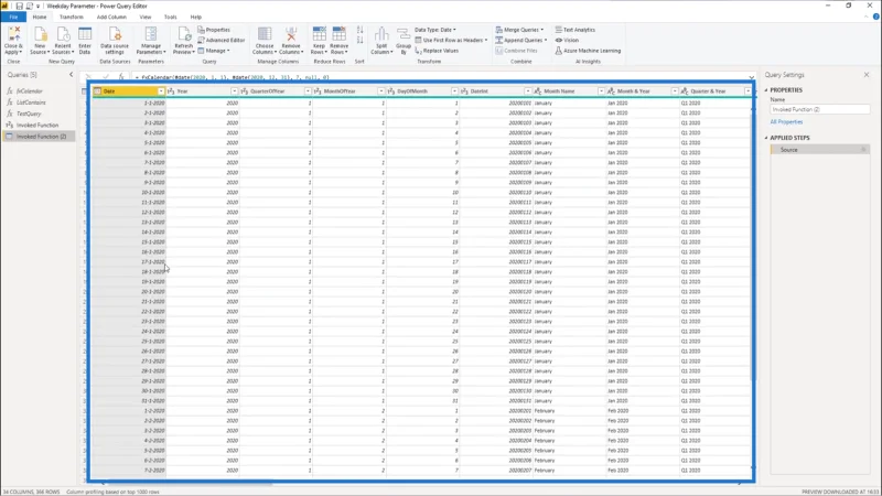 Fungsi M Untuk Jadual Tarikh – Cara Menambah Parameter Dalam Editor Pertanyaan