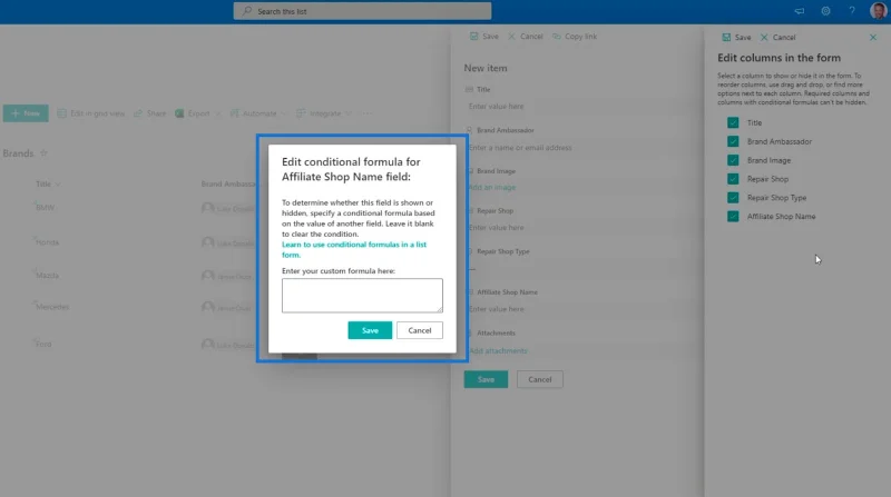 Pengesahan Lajur SharePoint Dalam Dua Cara