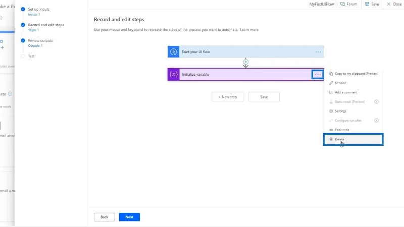Input Aliran UI Dalam Microsoft Power Automate