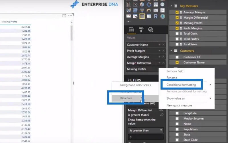 Berechnung von Gewinnverlusten mithilfe von LuckyTemplates Analytics