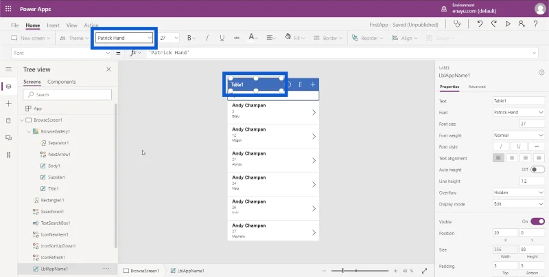 Asas Power Apps: Kefungsian Asas Dan Penyesuaian
