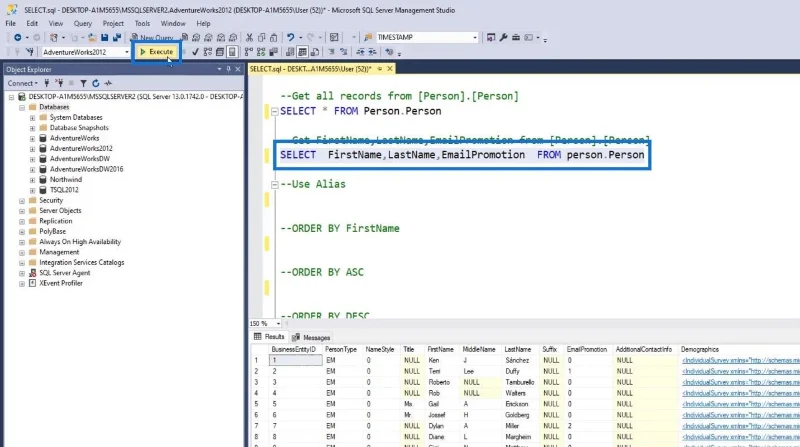 Pernyataan SQL SELECT: Satu Pengenalan