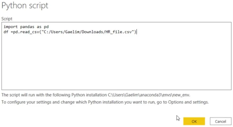 การเขียนสคริปต์ Python ในรายงานข้อมูล LuckyTemplates