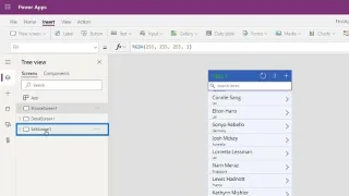 Skrin PowerApps: Mengedit Dan Mengemas kini