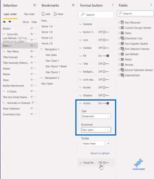 Menu Navigasi Dinamik Menggunakan Penapis LuckyTemplates