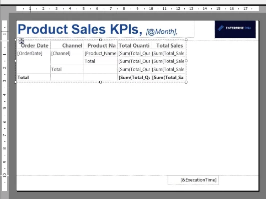 Buat Matriks Dalam LuckyTemplates Report Builder