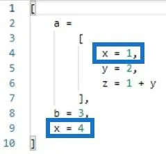 Ungkapan Bersarang: Persekitaran Power Query