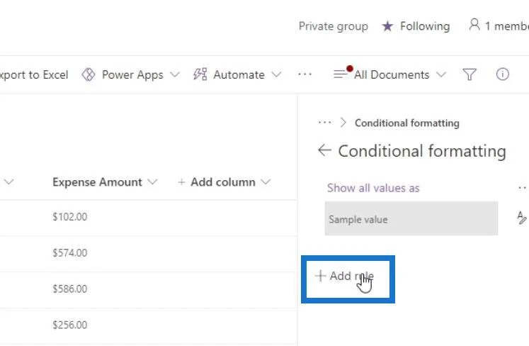 Lihat Pemformatan Dalam SharePoint