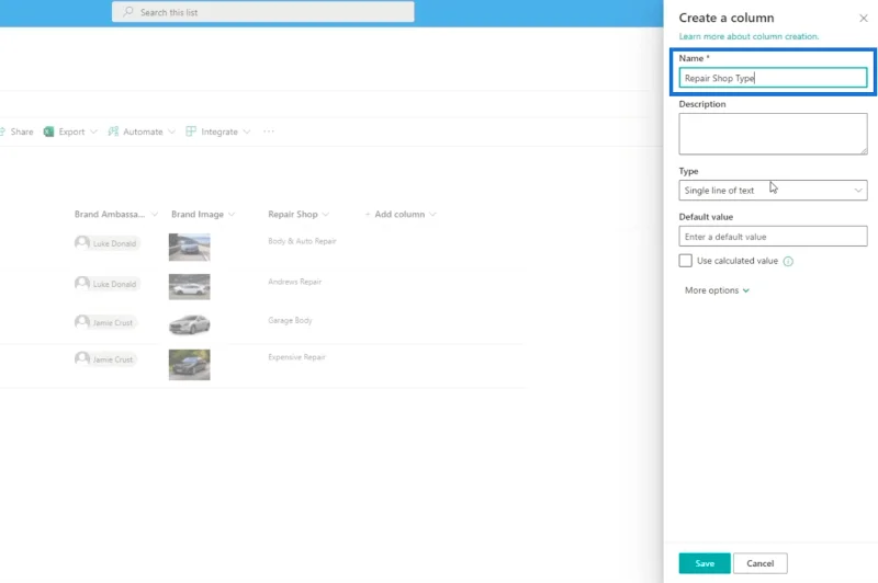 Pengesahan Lajur SharePoint Dalam Dua Cara