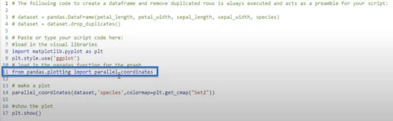 Cara Membuat Plot Koordinat Selari Dalam Python