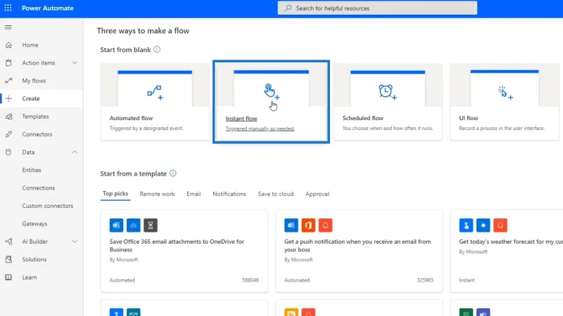 Gerbang Data Di Premis Dalam Power Automate