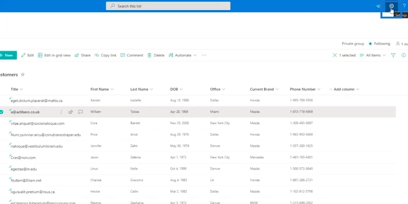 รายการ SharePoint: การแก้ไขรายการเดียวและหลายรายการ