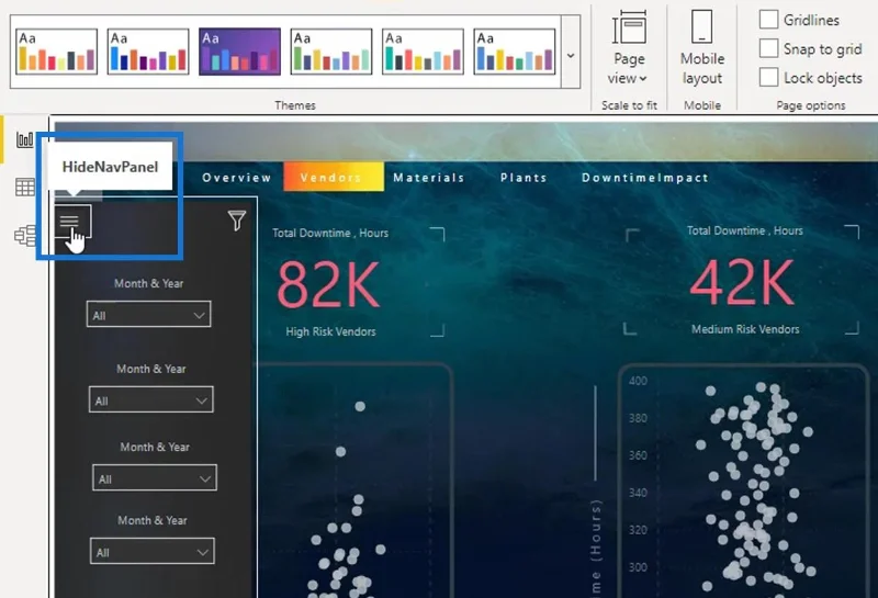 Report interattivi di LuckyTemplates: navigazione e segnalibri